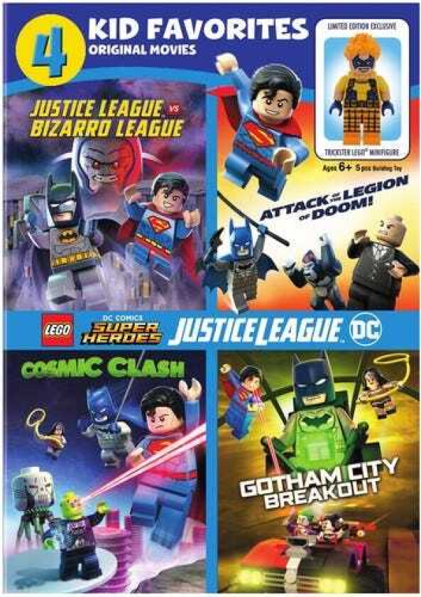 4 Kid Favorites: Lego Dc Super Heroes DVD