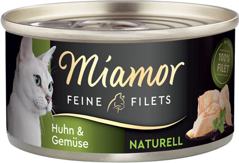 Økonomipakke Miamor Fine Filéter Naturelle 24 x 80 g - Kylling og grønnsaker