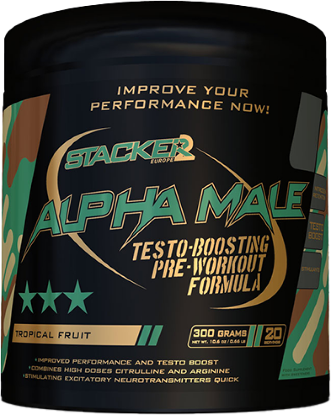 Alpha Male, 300 g, Testo Boosting Pre-Workout