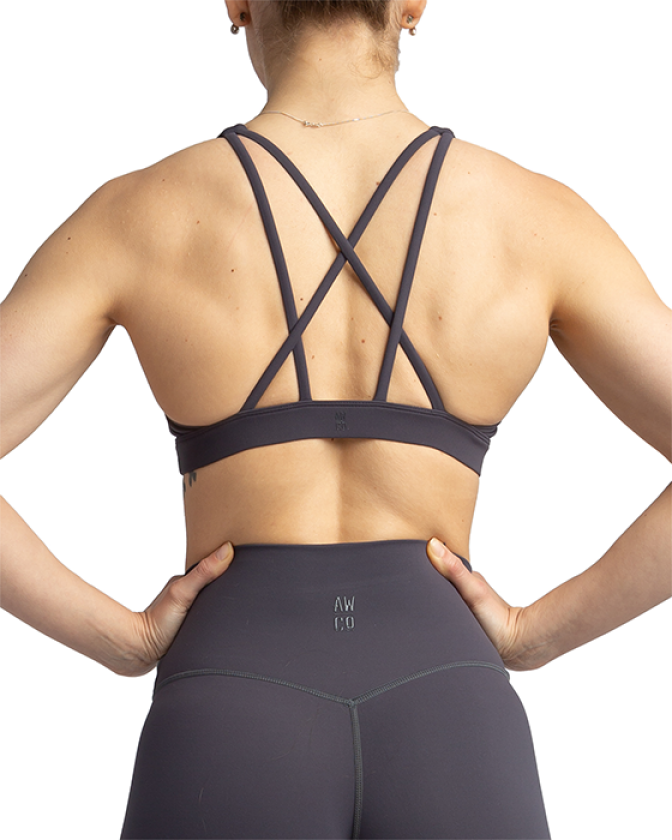 Core Sports Bra 2.0, Smoke Grey