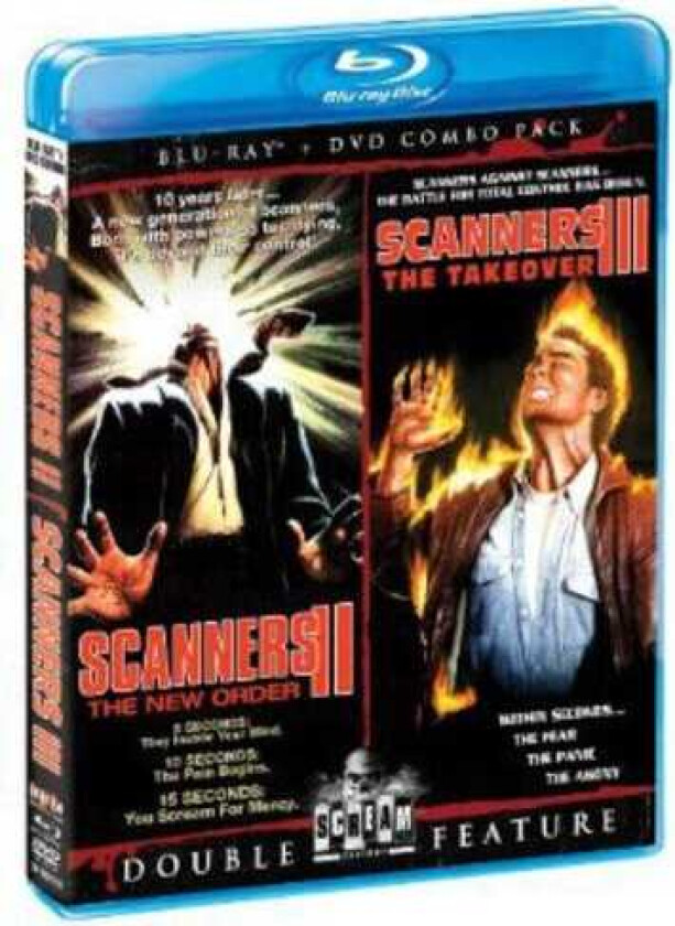 Scanners Ii: New Order / Scanners Iii: Take Over Bluray