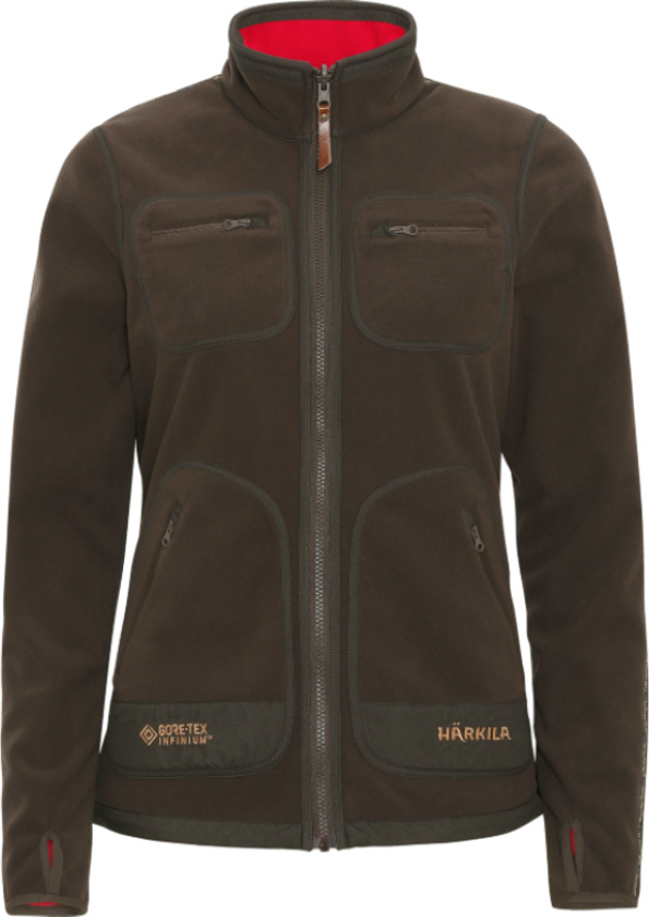 Women's Kamko Fleece XXL, Brown/Red