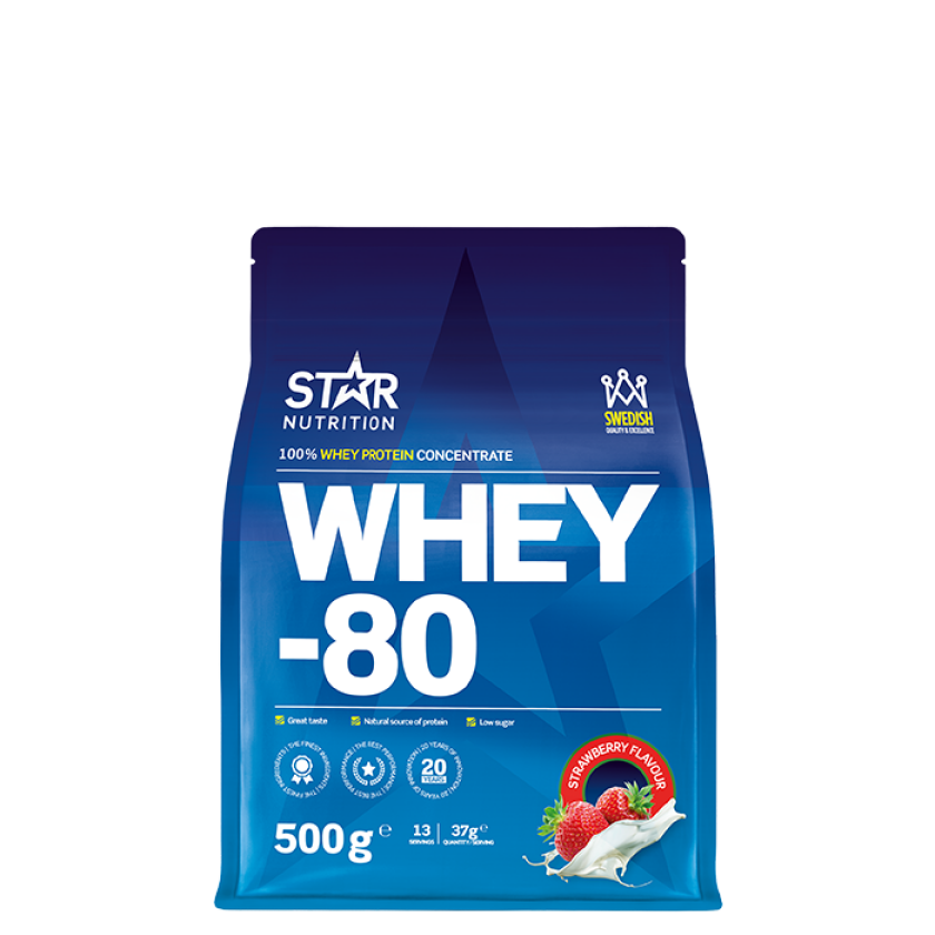 Whey-80, 500 g, Strawberry
