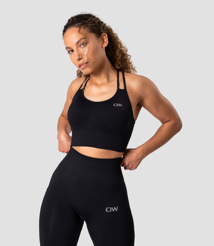 Define Seamless Sports Bra, Black