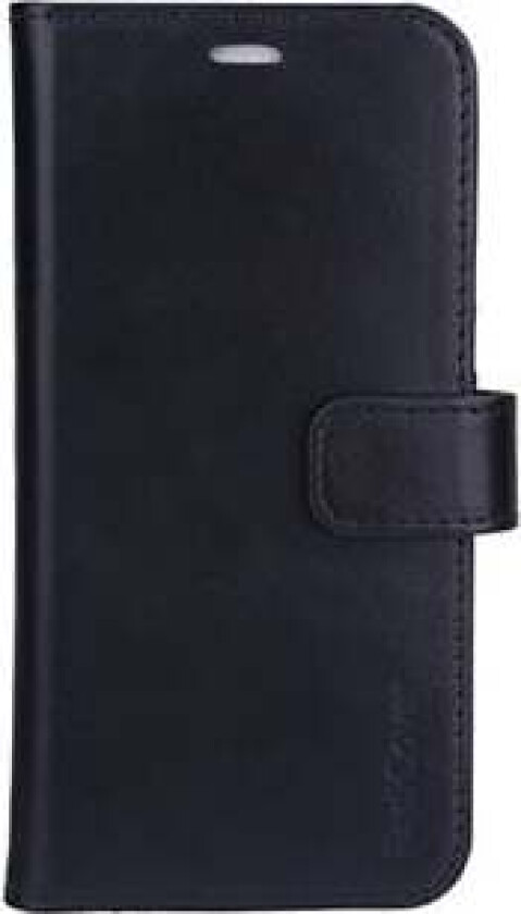 Exclusive 2-in-1 iPhone 13 - Flipdeksel i Ekte Skinn med Lommebok - 86% Strålevern - Svart