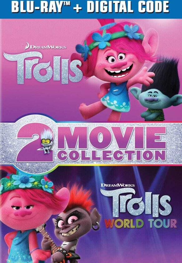 Trolls / Trolls World Tour 2Movie Collection Bluray