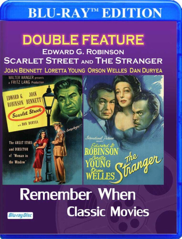Edward G Robinson In Scarlet Street & The Stranger Bluray
