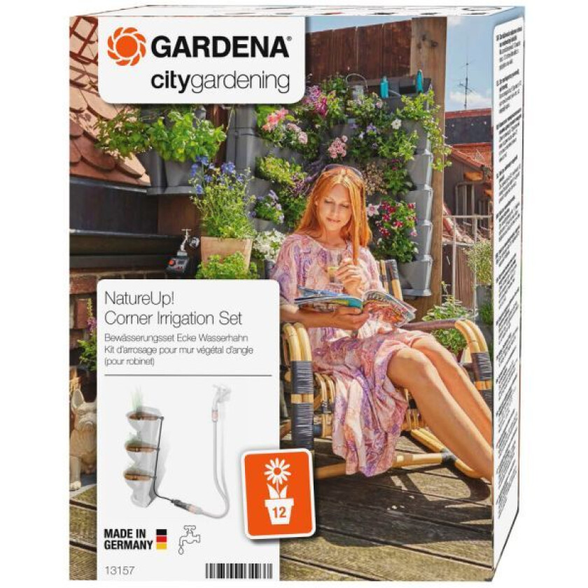 Gardena NatureUp! Vanningssett til vertikal planteholder, hjørne
