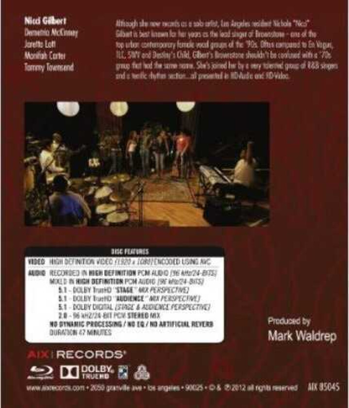 Nicci Gilbert & Friends Bluray