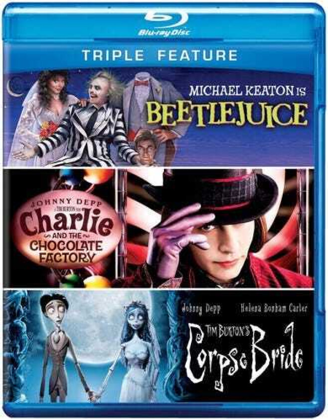 Beetlejuice / Charlie & Chocolate Factory / Tim Bluray
