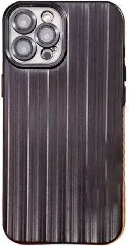 iPhone 14 Pro TPU Plastdeksel med Kameralinsebeskyttelse - Svart