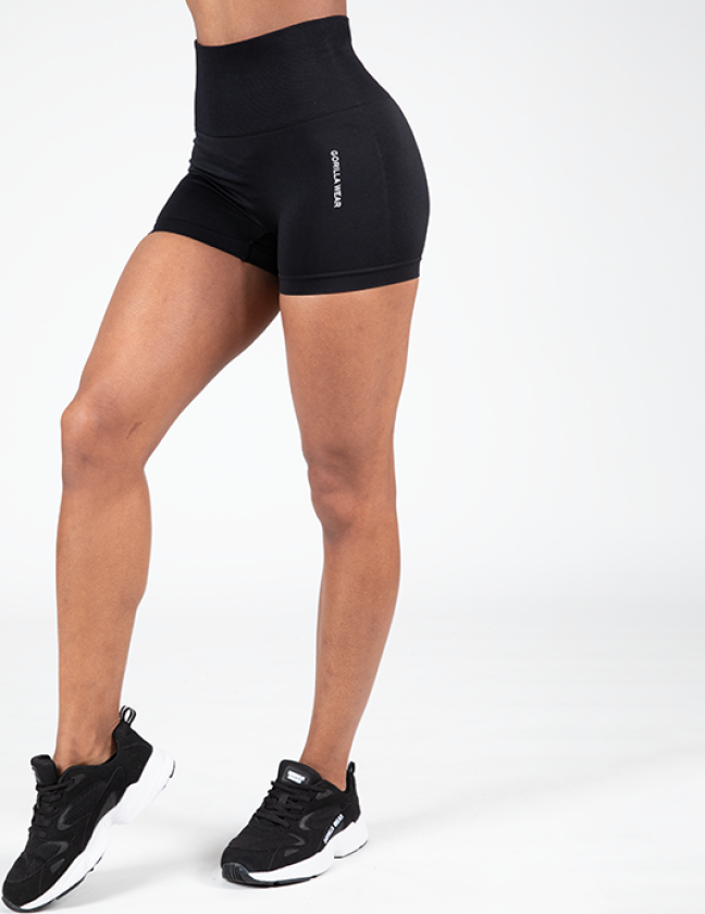 Quincy Seamless Shorts, Black