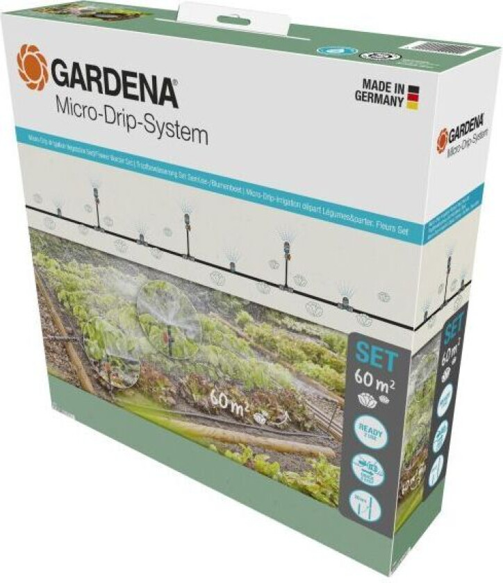 Gardena Micro-Drip-System 13450-20 Startsett for blomster-/kjøkkenhager