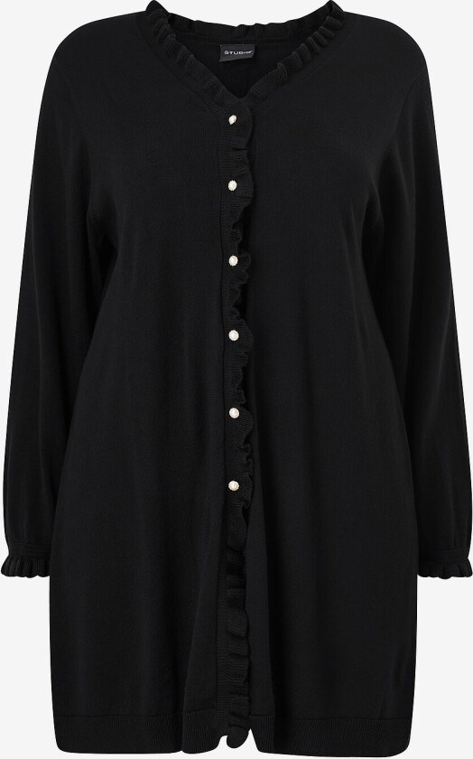 Kardigan sJytta Knit With Flounces - Svart