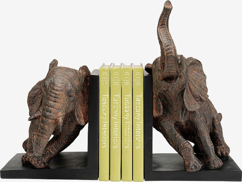 Bokstøtte Elephants 25 (2/sett) - Brun