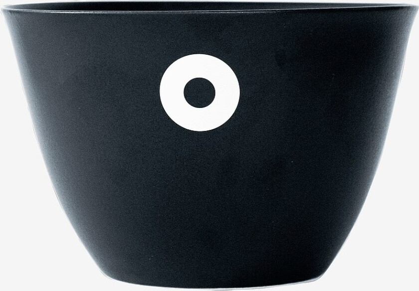 Serveringsskål i steintøy - Svart