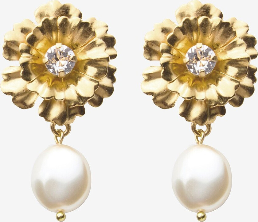 Øredobben Blossom Pearl Gold - Gull