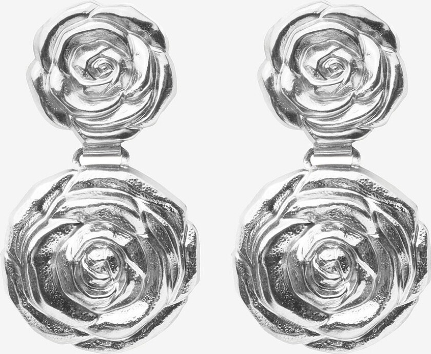 Øreringen Rosita Grande Rhodium - Sølv