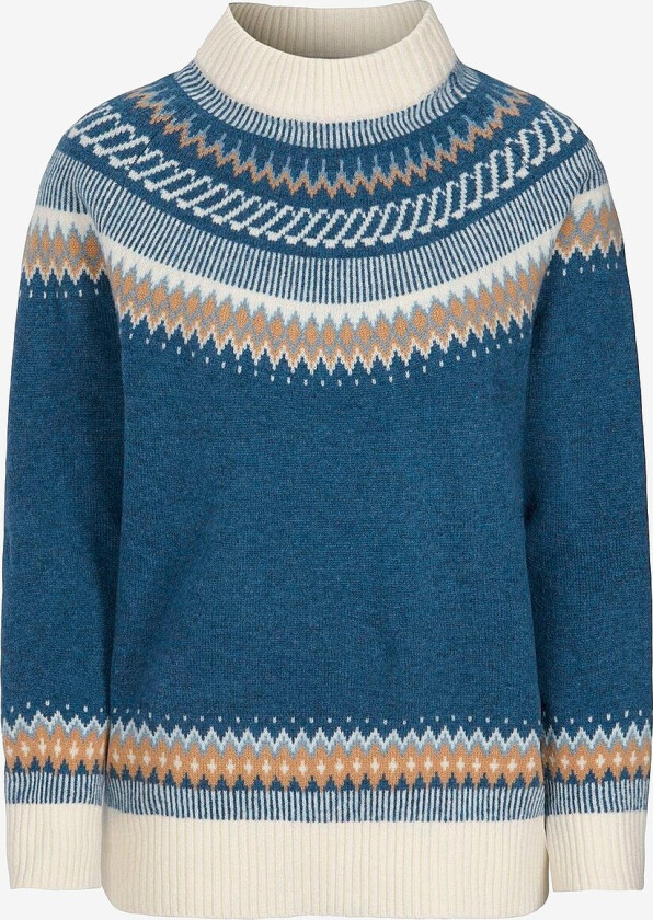 Fair Isle-genser Jennifer - Blå