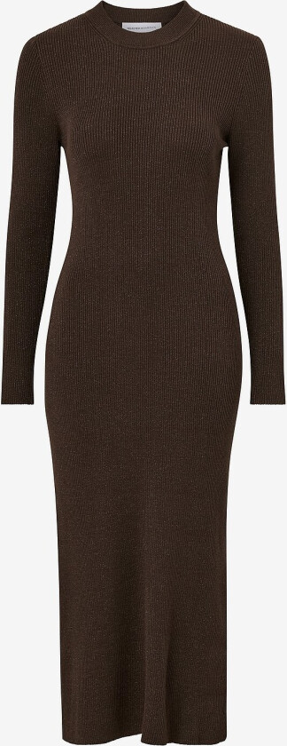 Kjole slfEloise LS Knit Dress - Brun