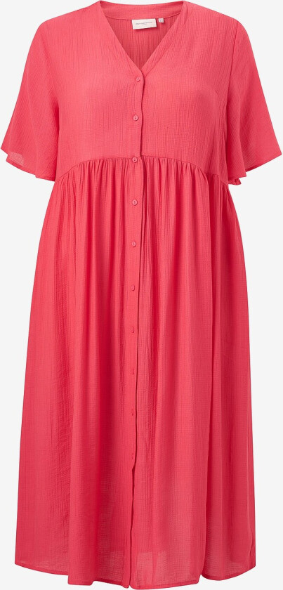 Kjole carTulja 2/4 Button Calf Dress Wvn - Rød