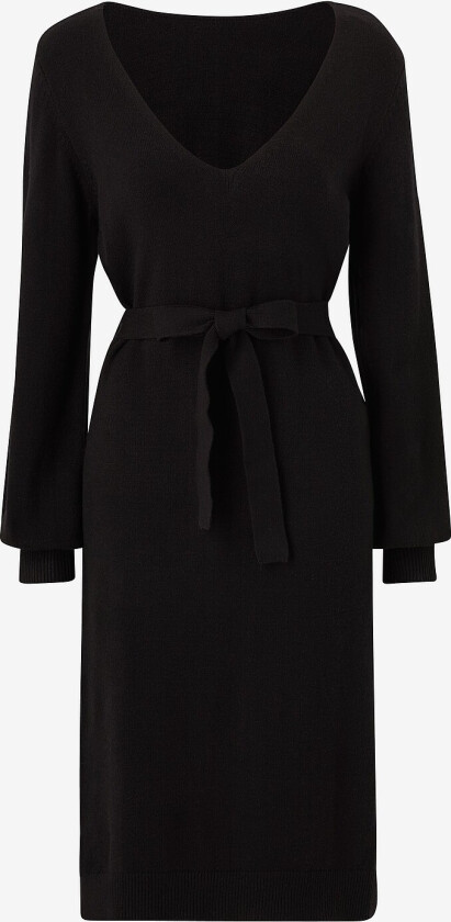 Kjole viRil Rev V-neck Knit Dress - Svart