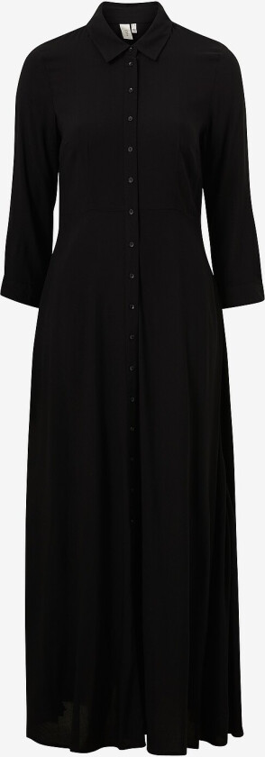 Maxikjole yasSavanna Long Shirt Dress S. Noos - Svart