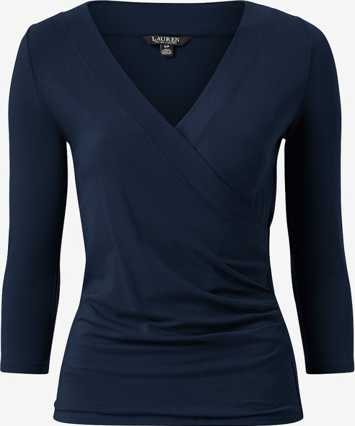 Topp Rayon Spandex Jrsy - Blå