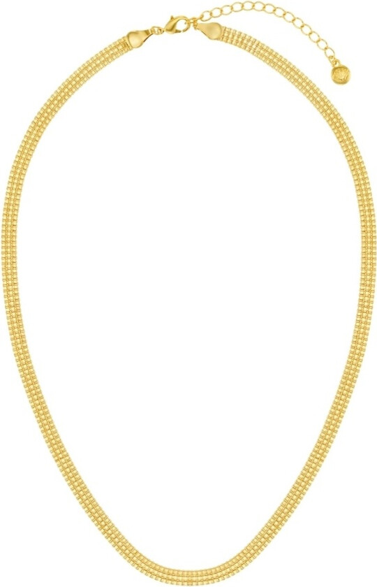 Jewellery Flat Box Chain Necklace 16 Gold