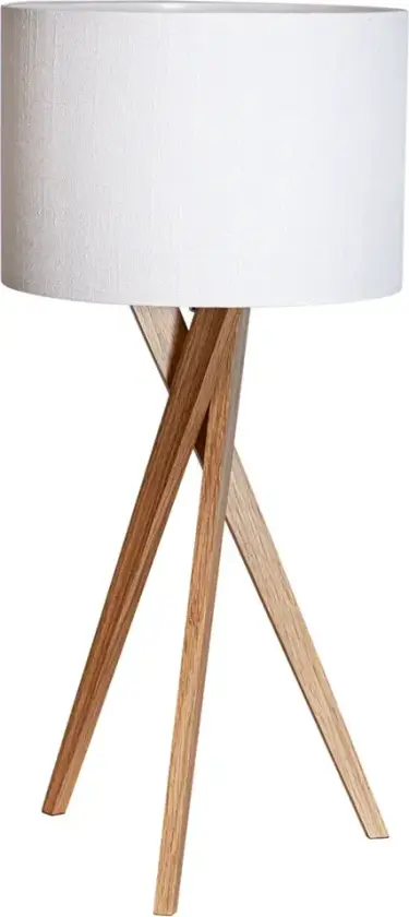 Vega bordlampe eik/hvit