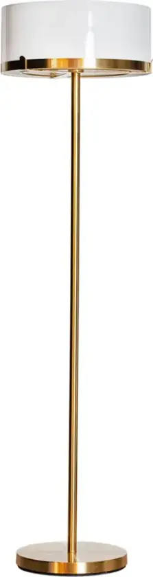 Marcel gulvlampe H: 150 cm messing/hvit