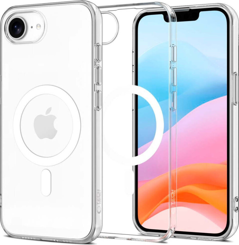 iPhone 16e Tech-Protect FlexAir Fleksibel Plast Deksel - MagSafe Kompatibel - Gjennomsiktig