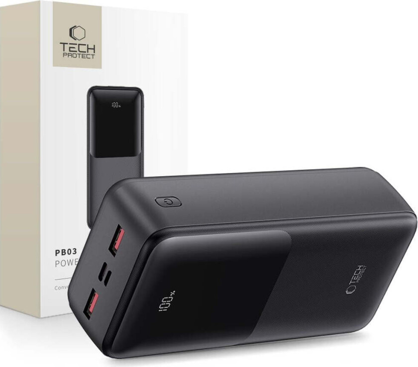Powerbank 10000mAh – Rask lading med 22.5W