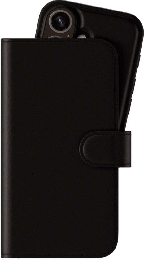 iPhone 16 Wallet Case MagSafe Plus - Flip Deksel - MagSafe Kompatibel - Black