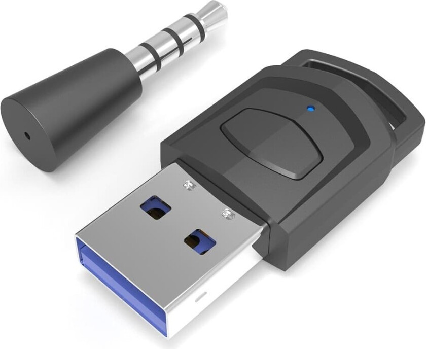 For Sony PS5 PS4 PC-hodetelefoner Bluetooth USB 3.5 mm lydsender trådløs mottaker