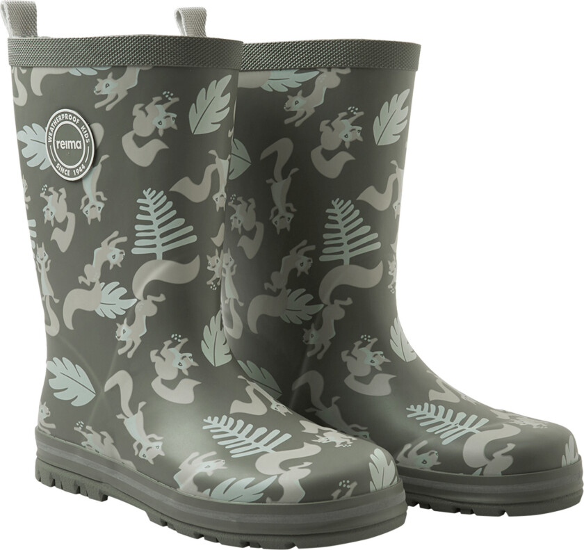 Kids' Rain Boots Taika 2.0 Greyish Green