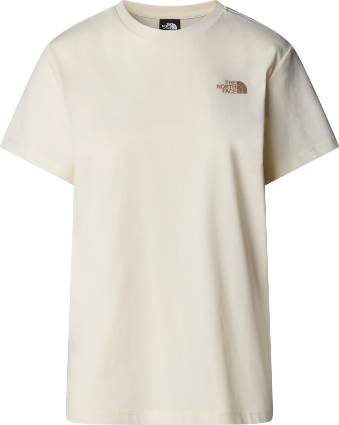 W S/s Relaxed Redbox Tee White Dune/latte L