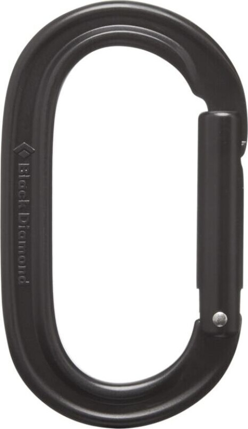 Black Diamond Oval Keylock Carabiner Black One Size
