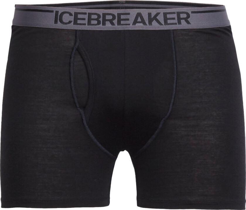 Men's Anatomica Boxers With Fly Black/monsoon