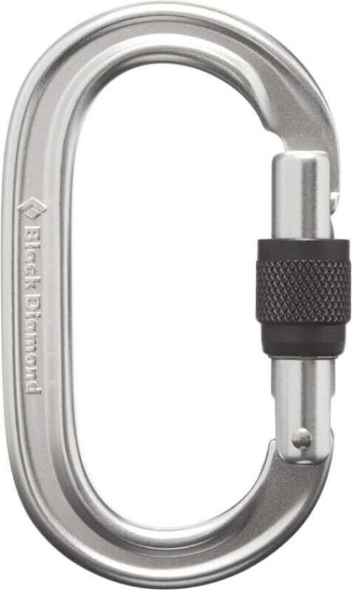 Black Diamond Oval Keylock Scrwgt Carabiner Polished One Size