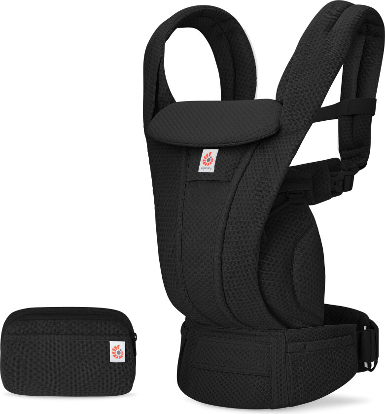 Omni Deluxe Bæresele Mesh, Onyx Black - Bæreseler - Polyester