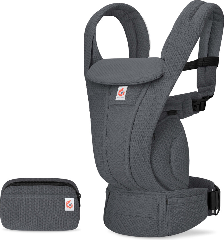 Omni Deluxe Bæresele Mesh, Graphite Grey - Bæreseler - Polyester