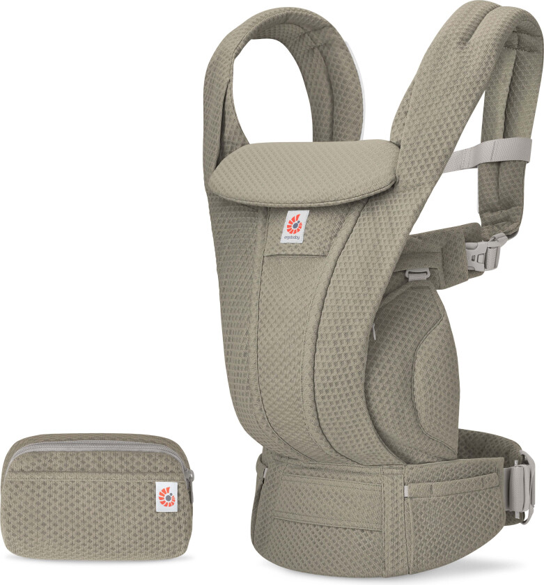 Omni Deluxe Bæresele Mesh, Soft Olive - Bæreseler - Polyester