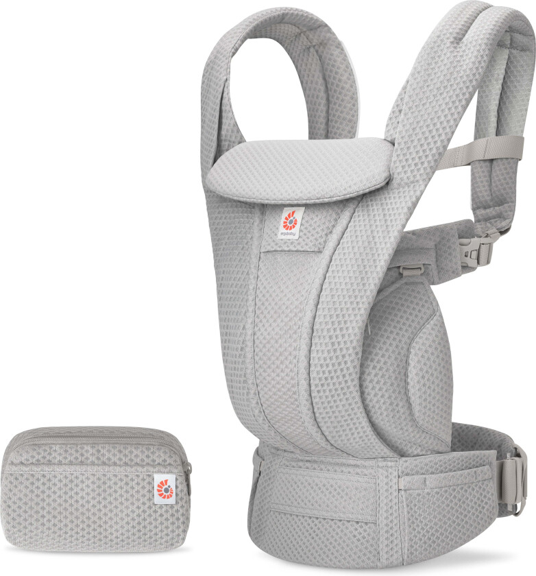 Omni Deluxe Bæresele Mesh, Pearl Grey - Bæreseler - Polyester