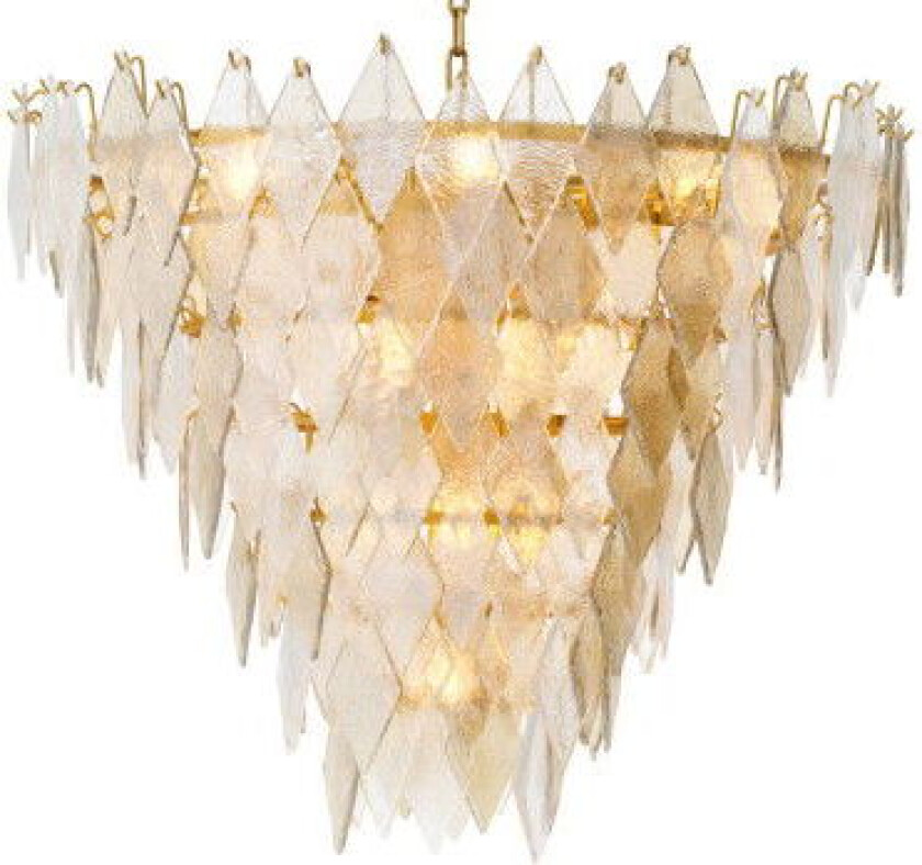 Rhombus takkrona antik mässing L