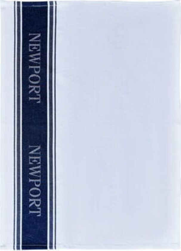 Provence kjøkkenhåndkle hvit/blå