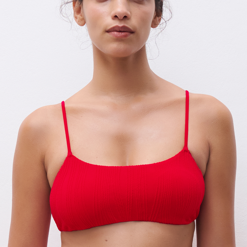 Pulp bikinitopp uten bøyle, rød, Størrelse: M/L, Kvinner