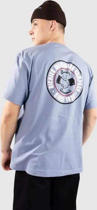 Circle Logo T-skjorte blå