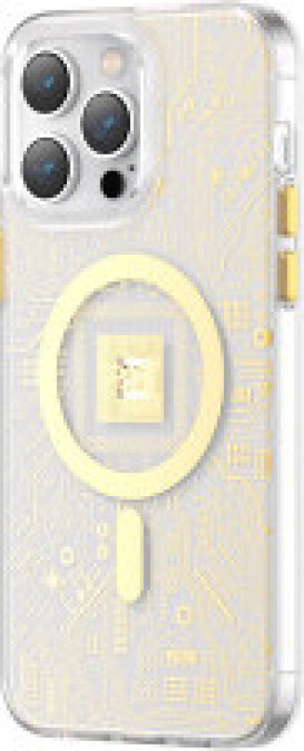 iPhone 14 Plus MagSafe PQY Geek Series magnetisk deksel i gull