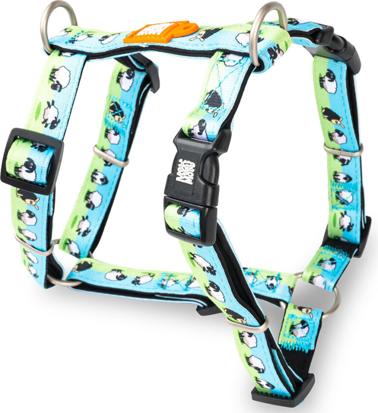 Hundesele Black Sheep - Str M: 53-69 cm Brystomfang